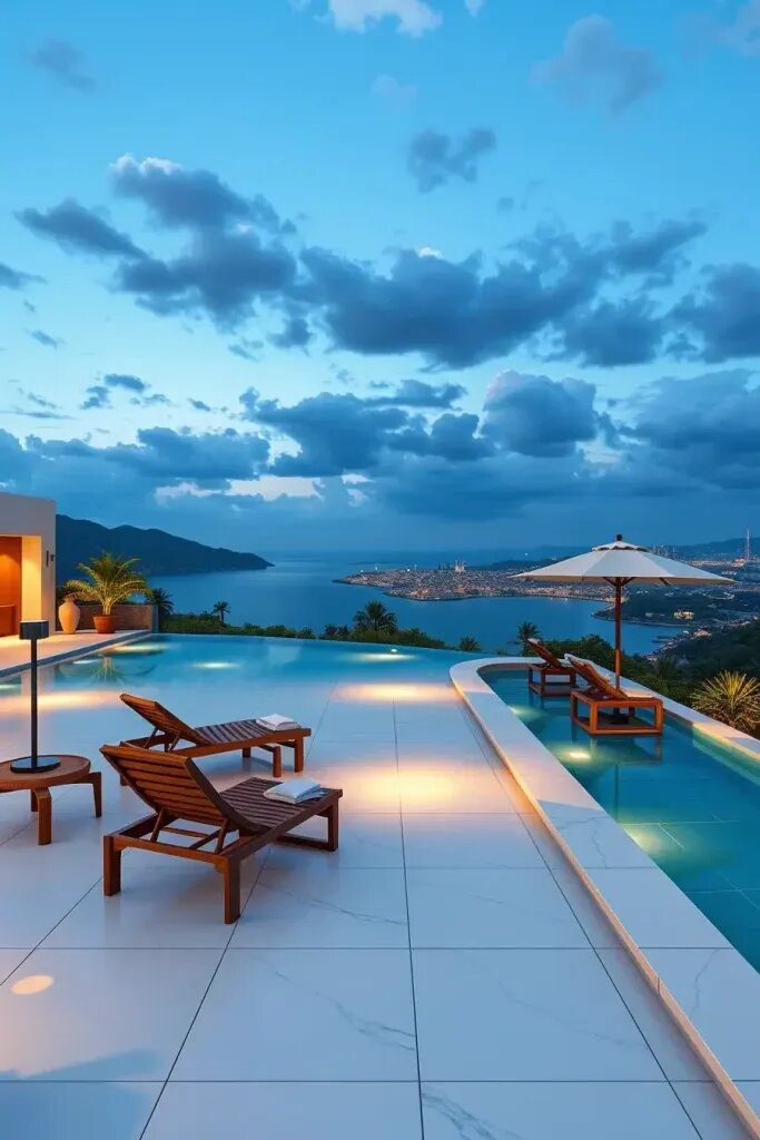 Marble-Edged Infinity Pools - photo 2