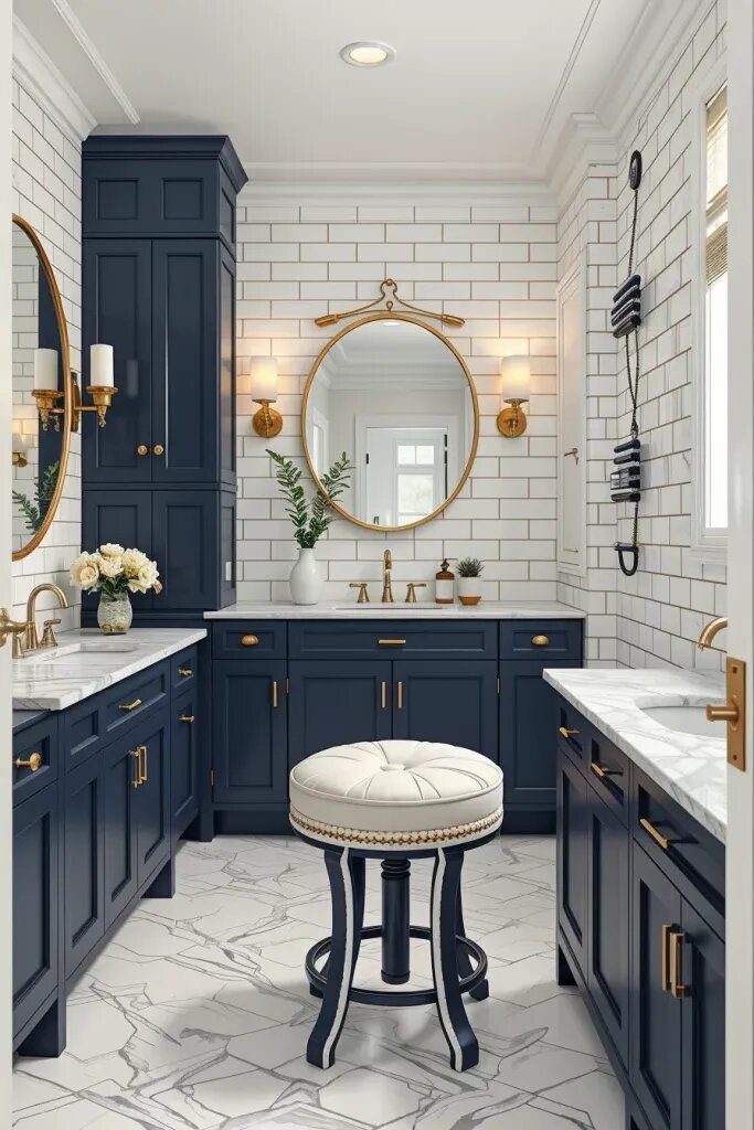 Pairing Navy and White for a Refined Finish