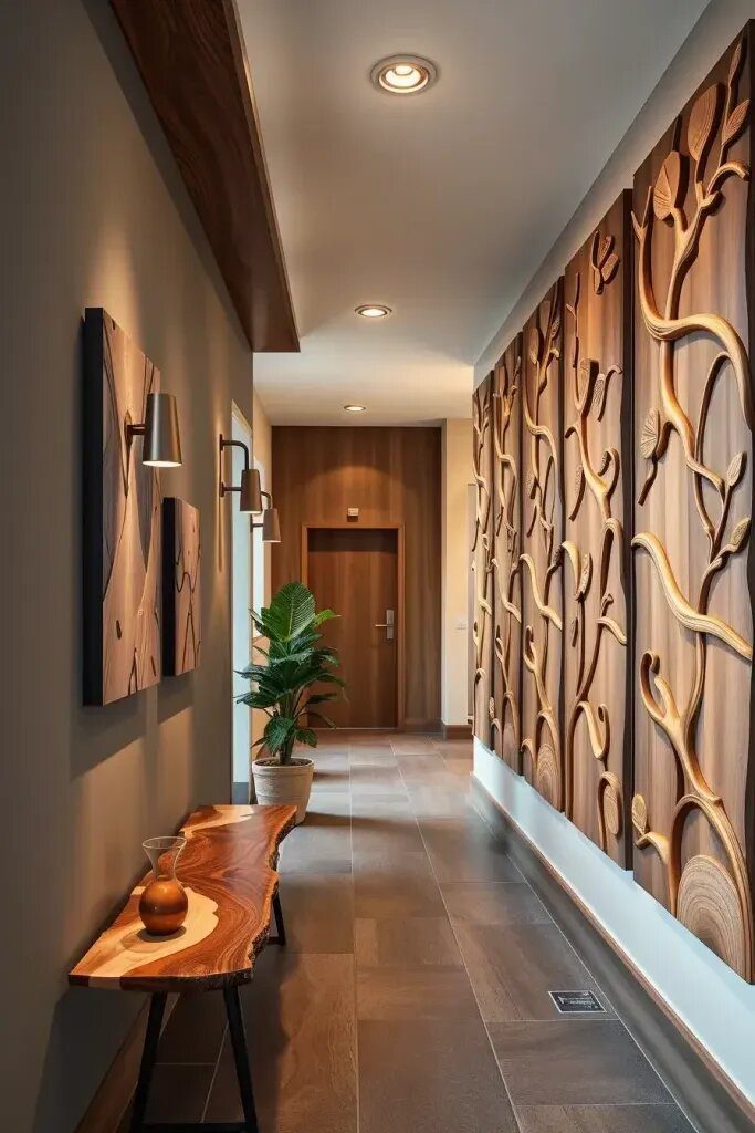 Handcrafted Relief Panels Inspired by Nature