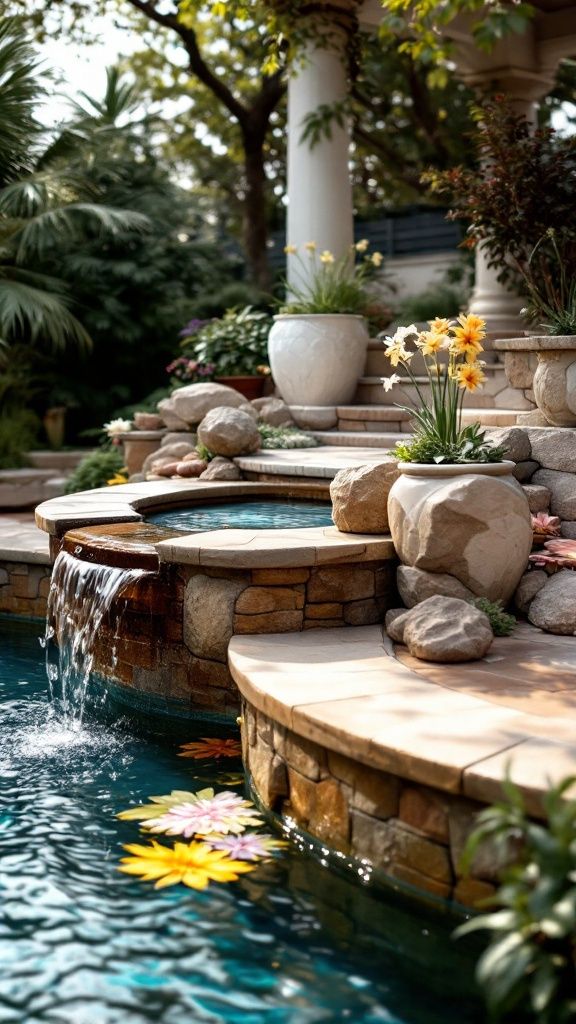 Calming Water Features for Backyard Landscaping