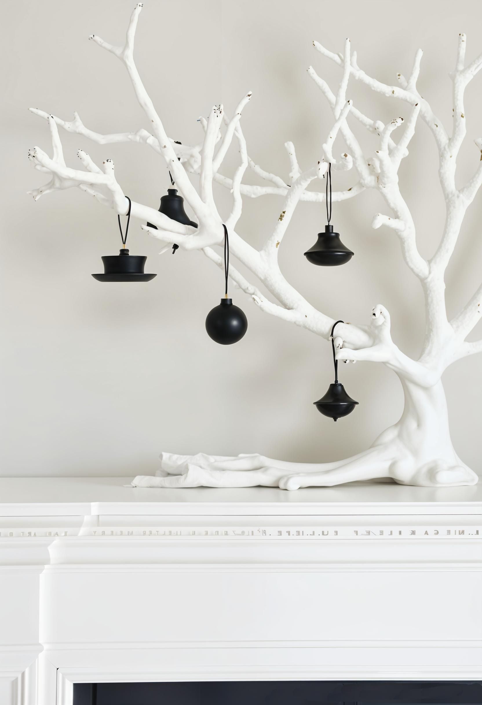 11. Black and White Mantel Styling - photo 3