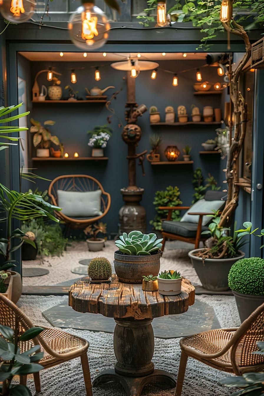 2. Rustic Reclaimed Wood Farmhouse Patio - photo 2
