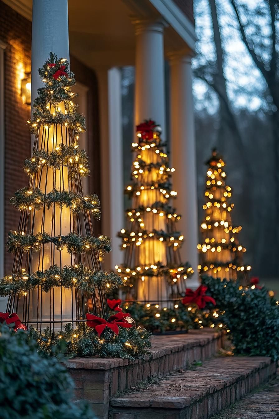 16. Tomato Cage Trees for the Yard