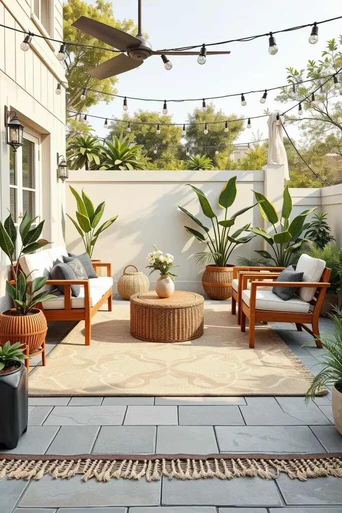 Outdoor Rugs That Define Seating Areas - photo 2