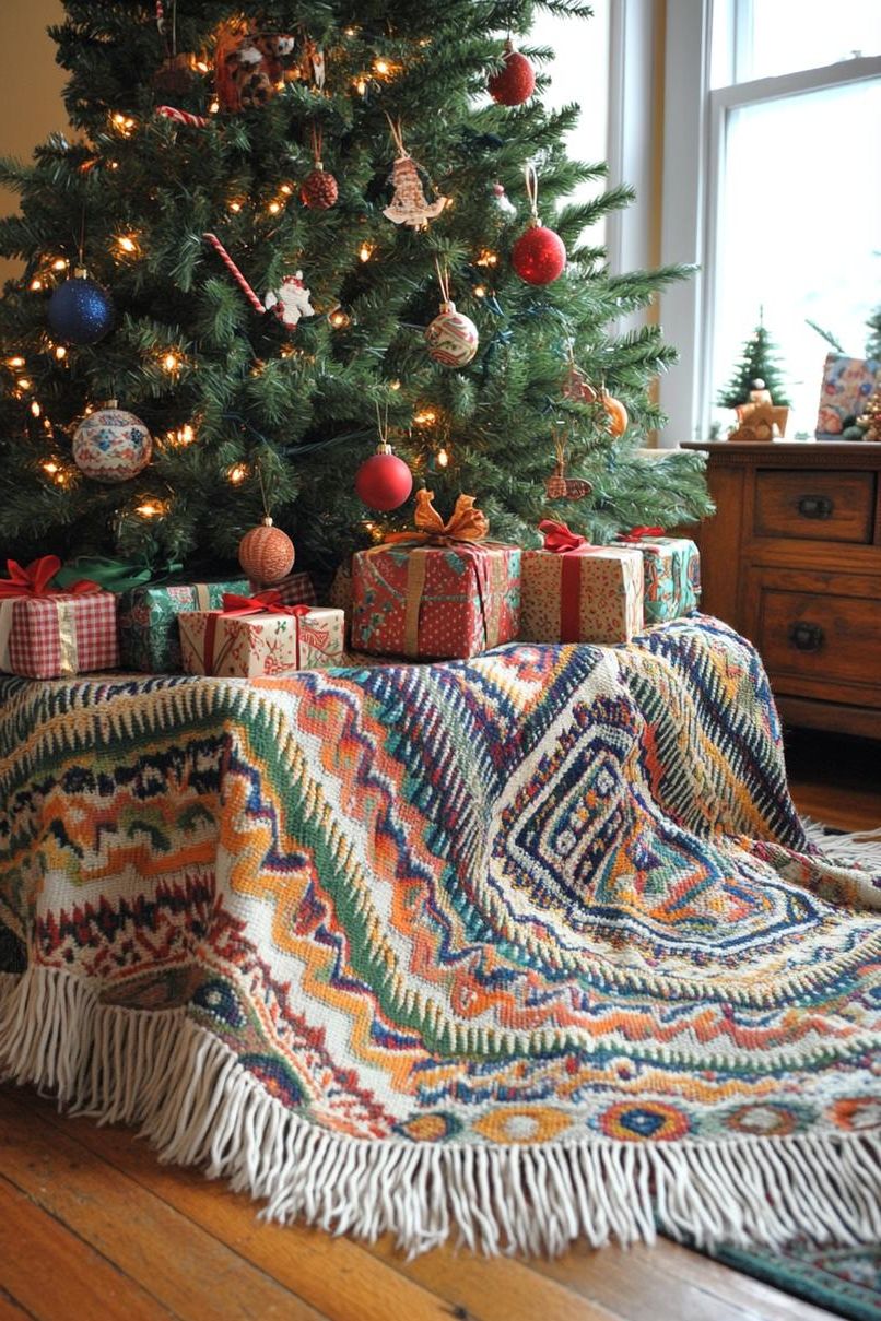 10. Boho Shawls for Christmas Trees - photo 2