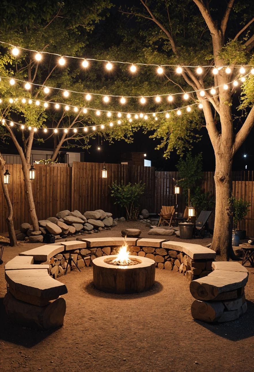 2. Rustic Fire Pit Gravel Circle - photo 2
