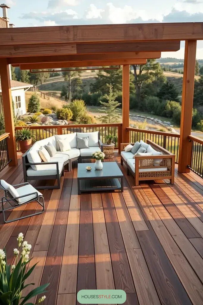 Chic Furniture for Elevated Wooden Decks - photo 3