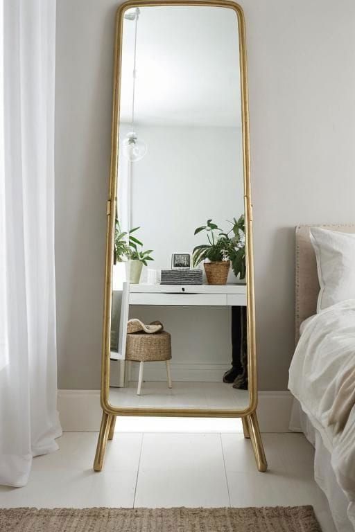 16. Scandinavian Minimalist Mirror