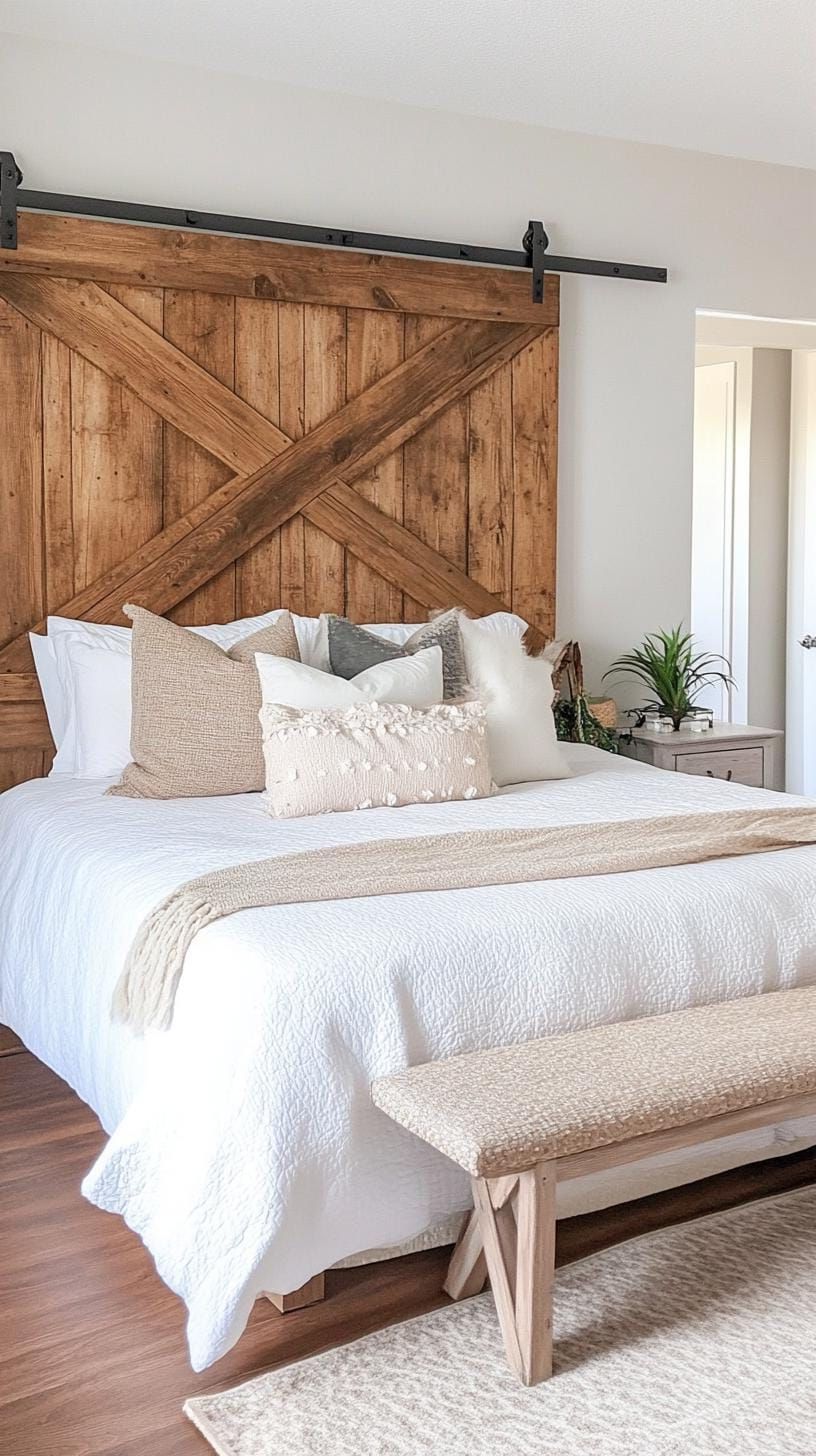 18. Repurpose Salvaged Barn Doors - photo 3