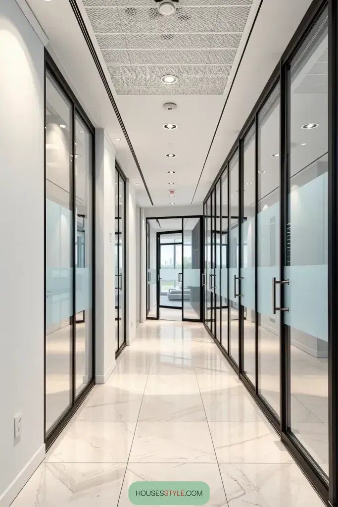 Glass Partitions For Light-Filled Hallways - photo 2