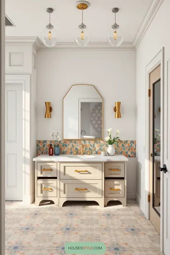 Bold Patterned Tile for a Stylish Accent