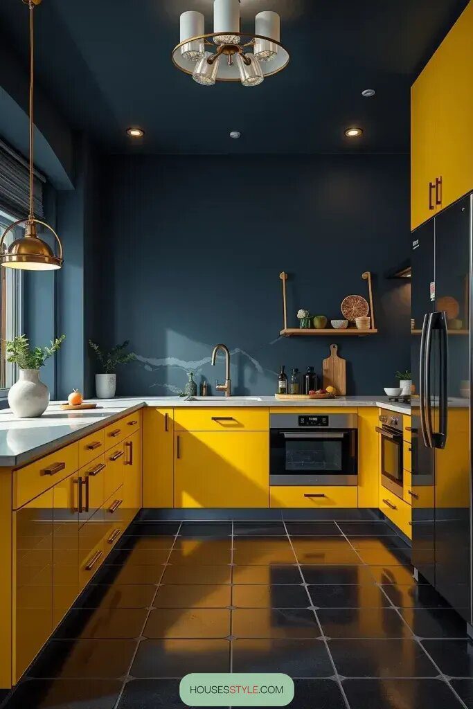 Bold Yellow Kitchen Cabinets That Make a Statement