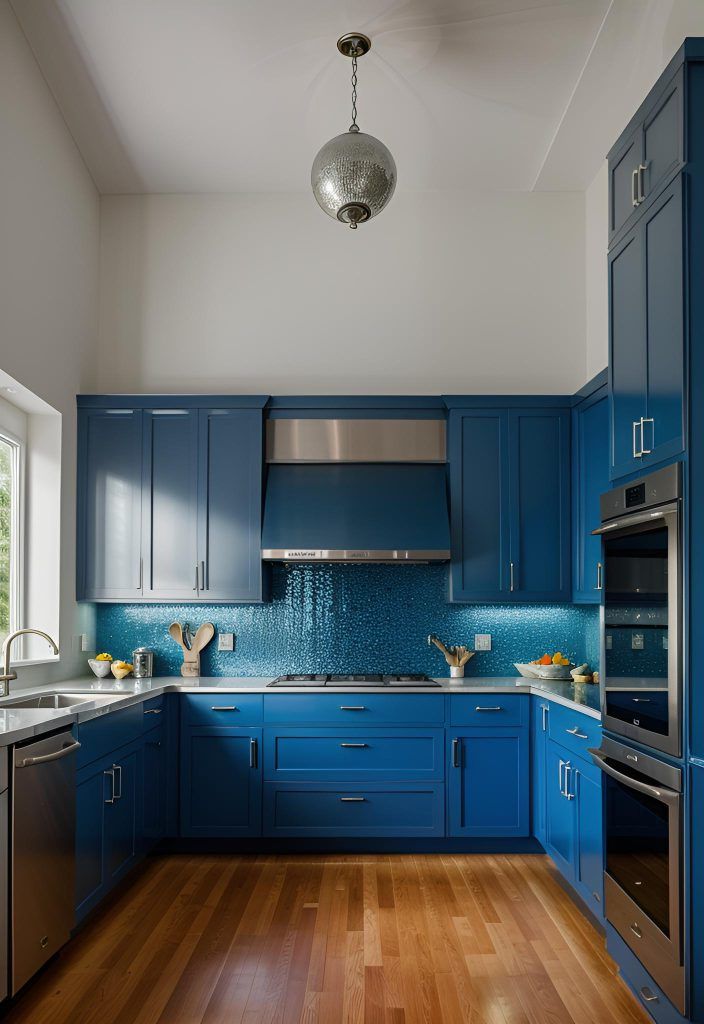25. Steel Blue Cabinets for Inspiration