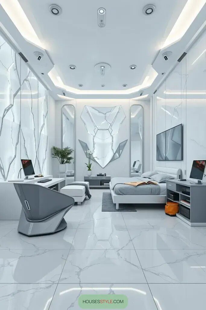 A modern touch: creating clean lines with unique materials