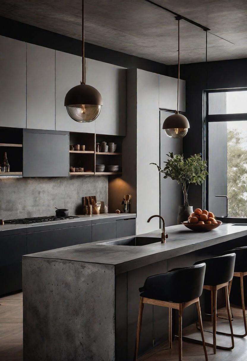 20. Elegant Concrete Countertop Ideas