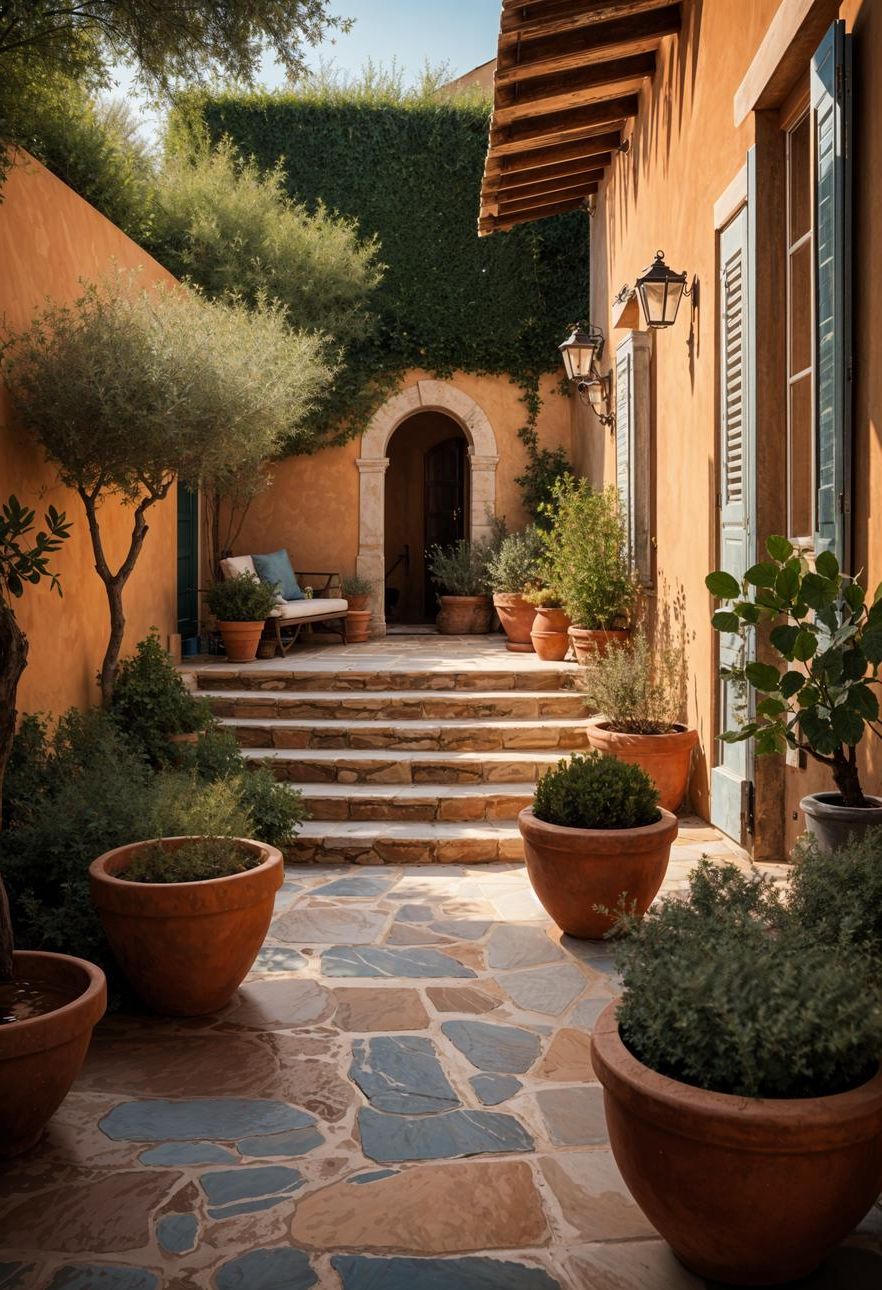 8. Mediterranean-Style Flagstone Patio - photo 2