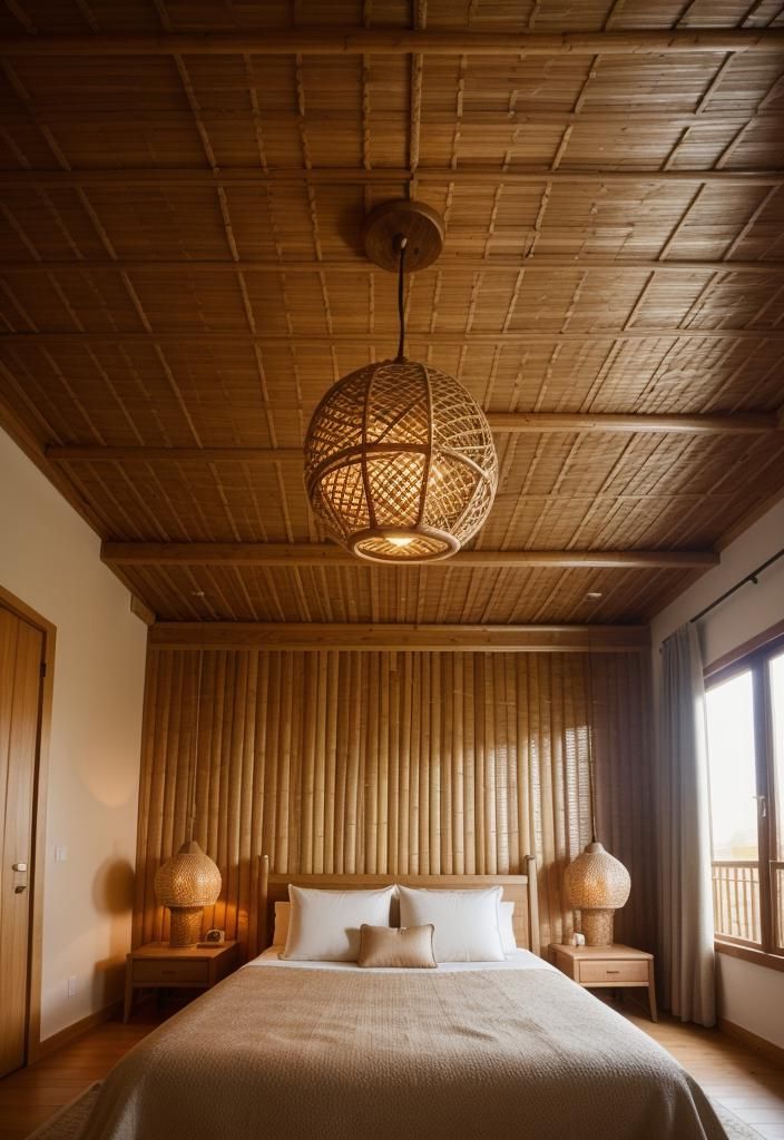 16. Rattan Lamp Shades for Ceilings - photo 2