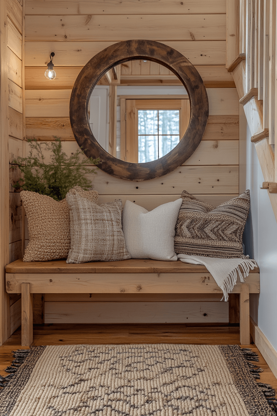 21. Warm Cabin Entryway Ideas