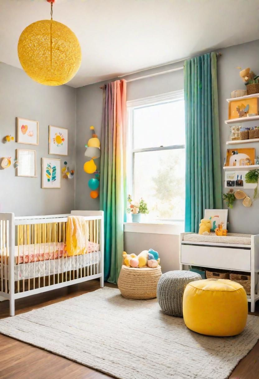 28. Sunlit Rainbow Nursery Design