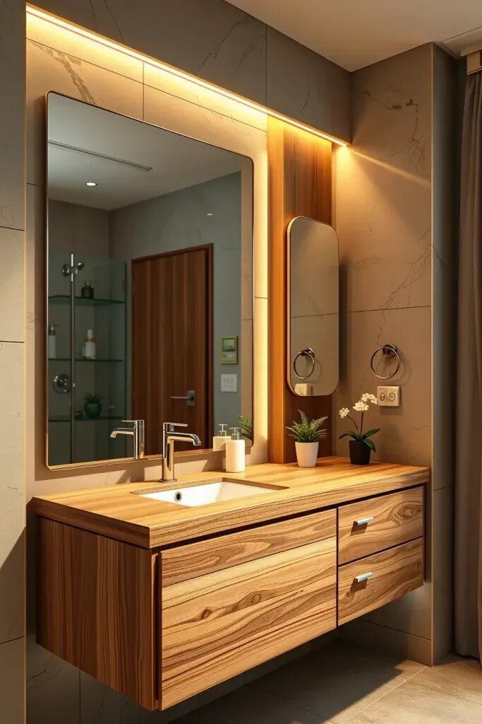 Floating Vanities That Maximize Floor Space