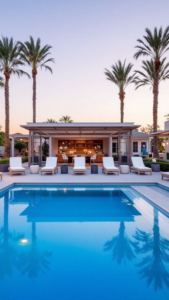 Designing a Warm and Inviting Poolside Retreat