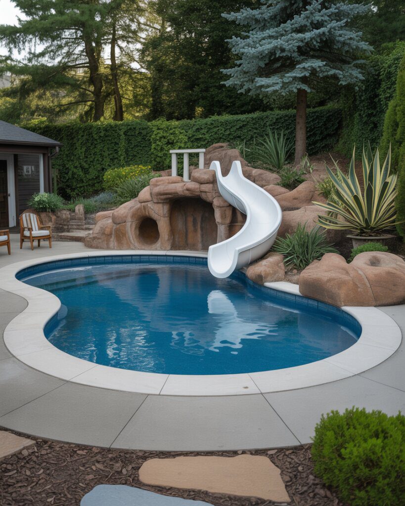 4. Pools With Built-In Kid Slides