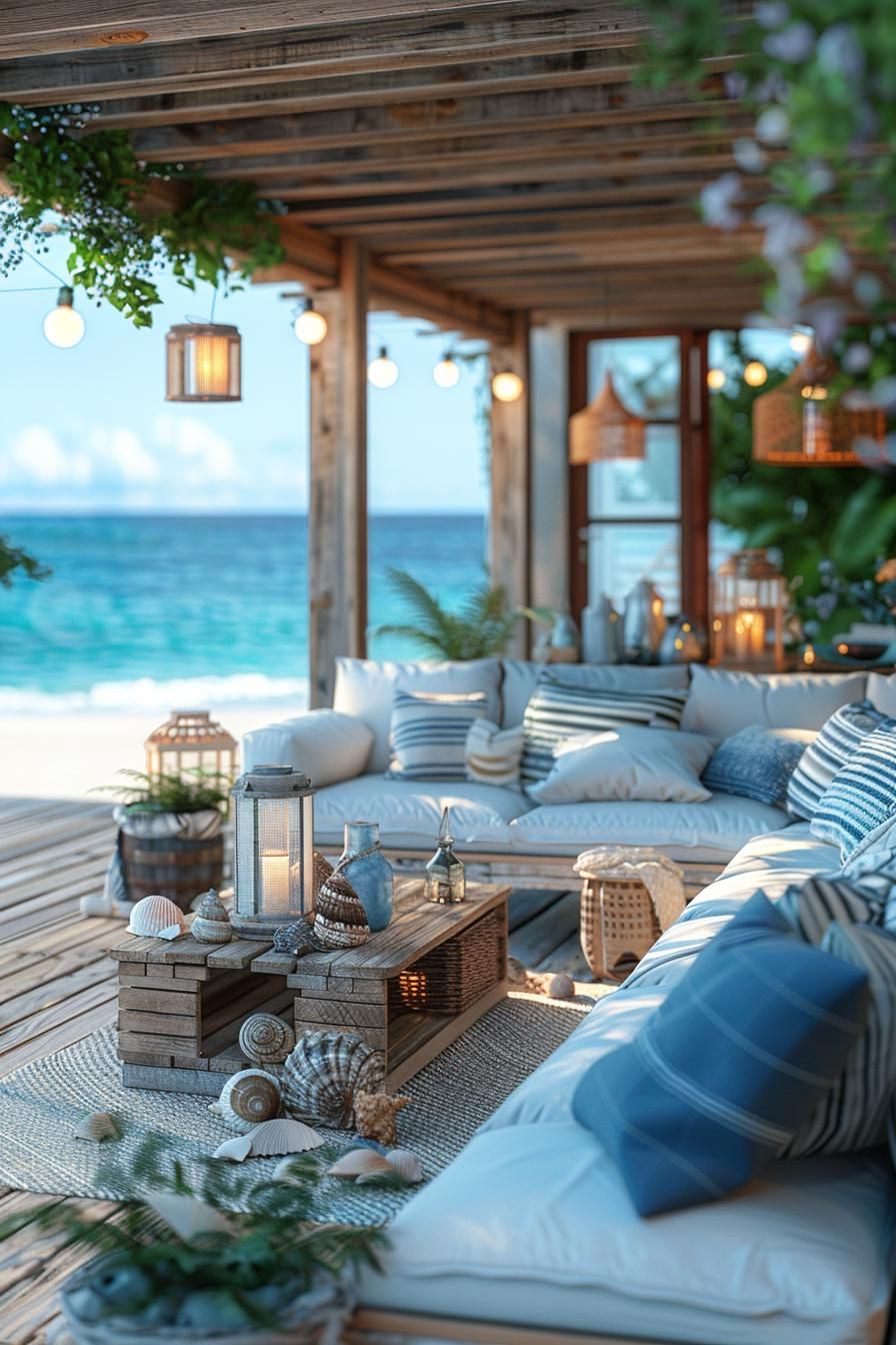 4. Coastal-Style Concrete Patio Ideas