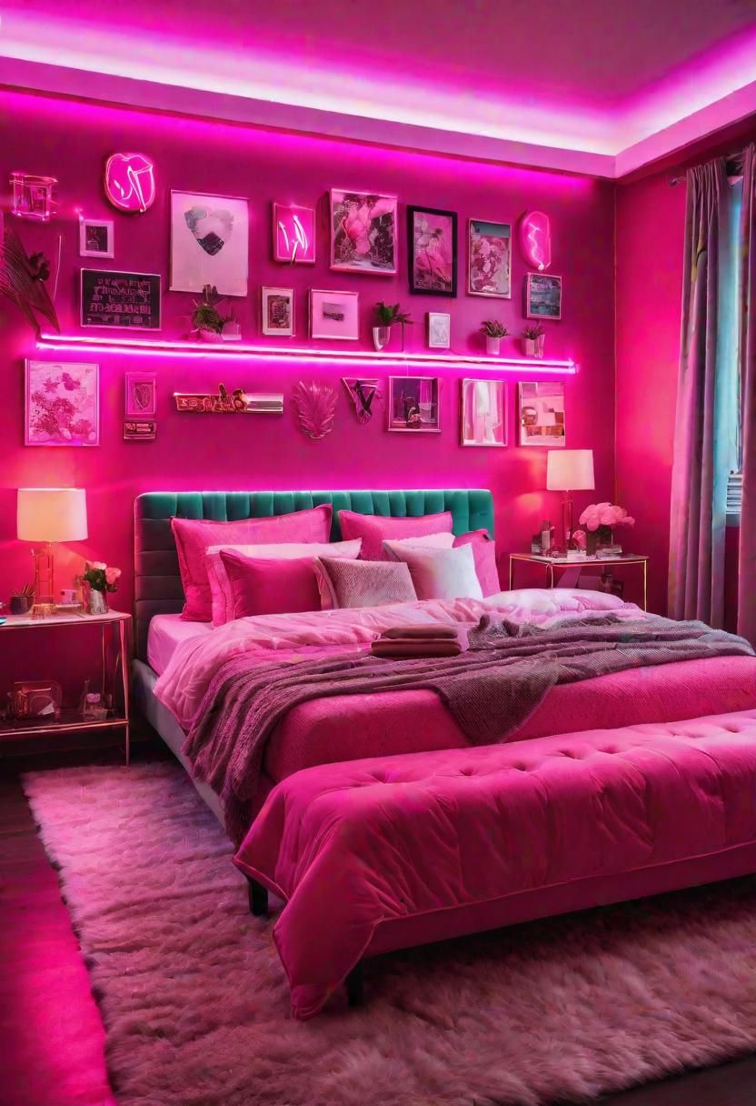 16. Bold Neon Pink Décor