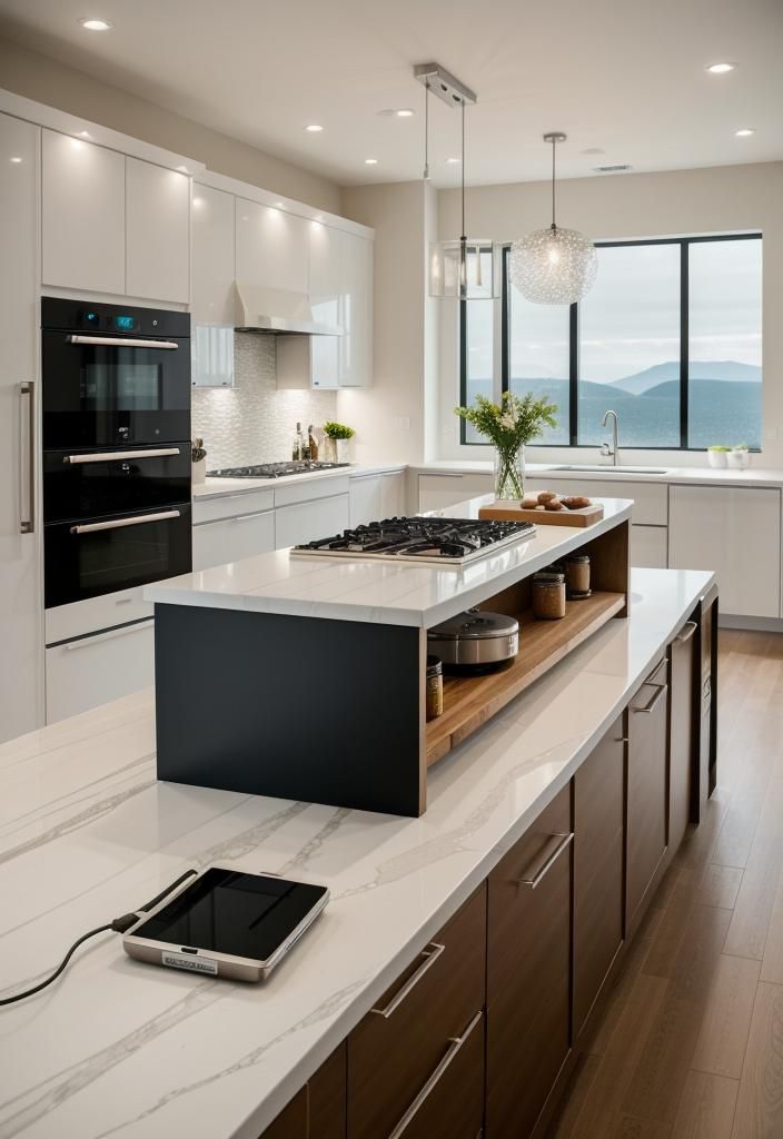 23. Smart Tech Kitchen Island
