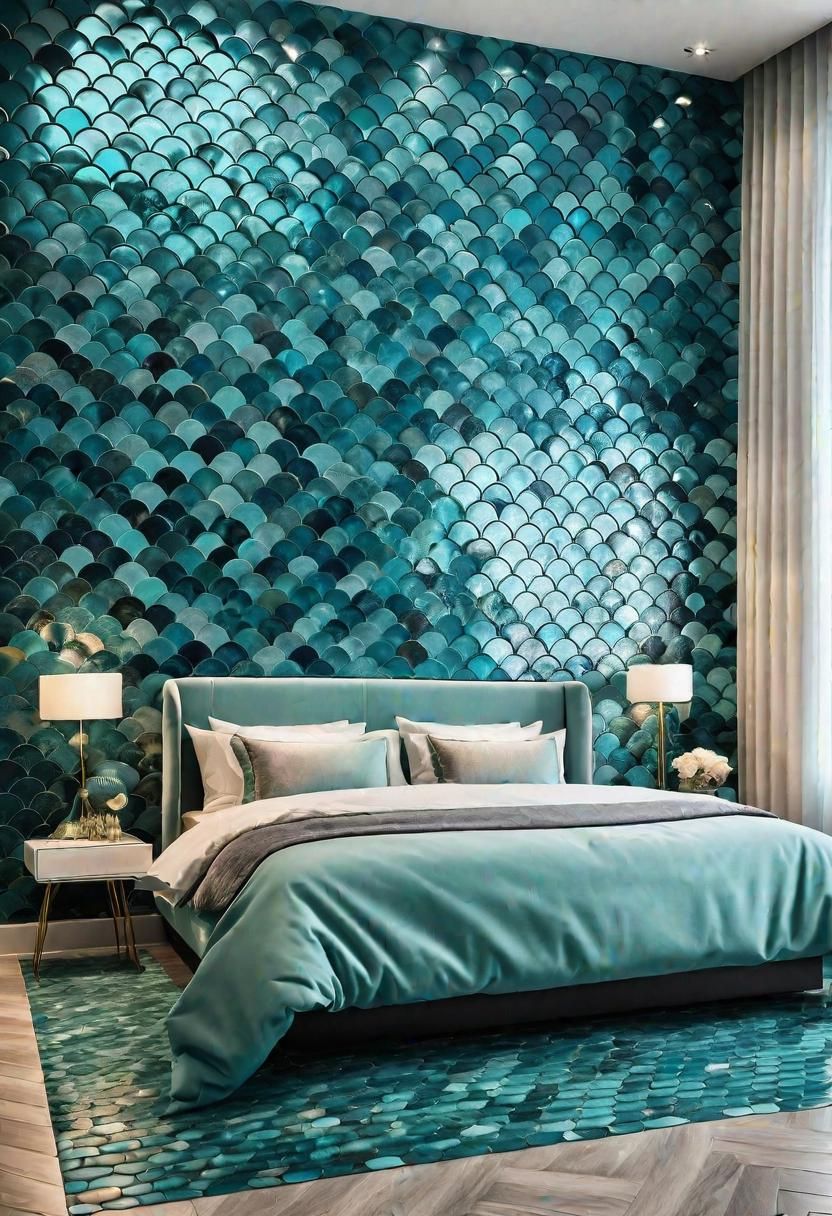 27. Fish Scale Aquatic Accent Wall - photo 2