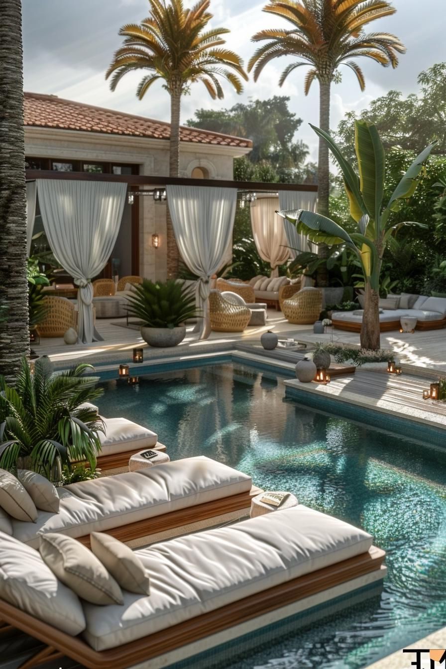 10. High-End Pool Deck Style