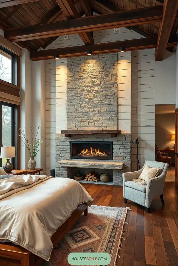 Modern Touches for Rustic Fireplaces - photo 2