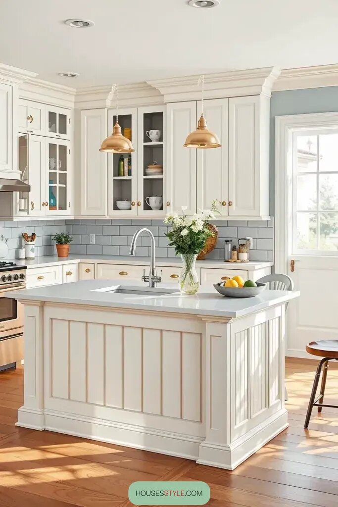 Beadboard Details for Subtle Kitchen Style