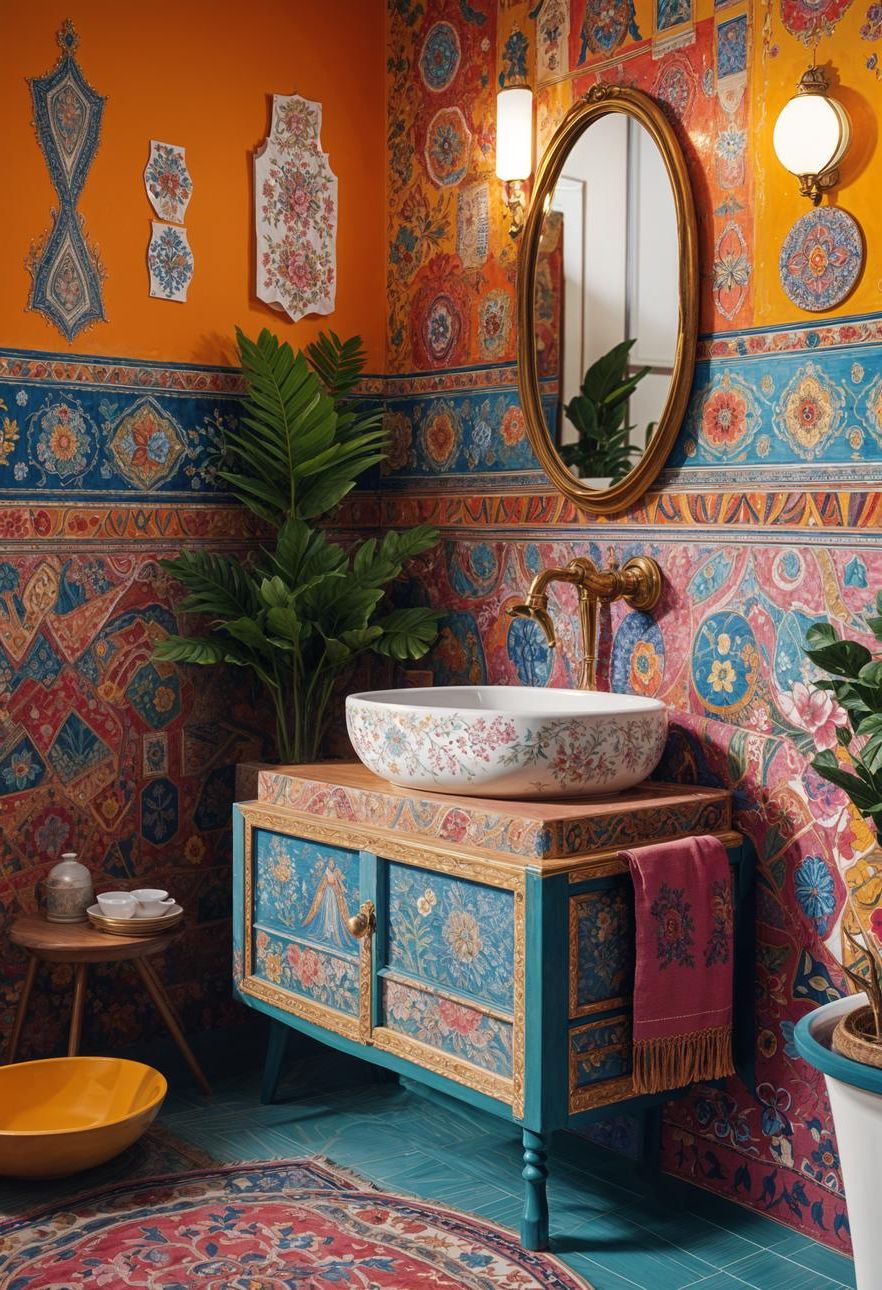 16. Colorful Ceramic Basin Accents - photo 3
