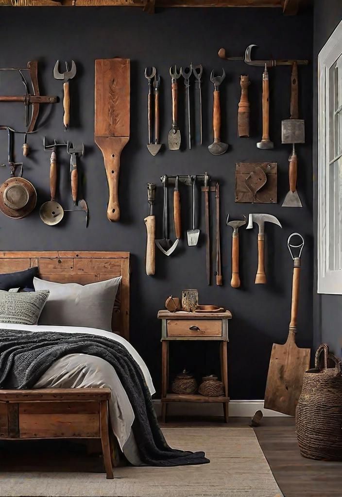 20. Vintage Tool Wall Decor