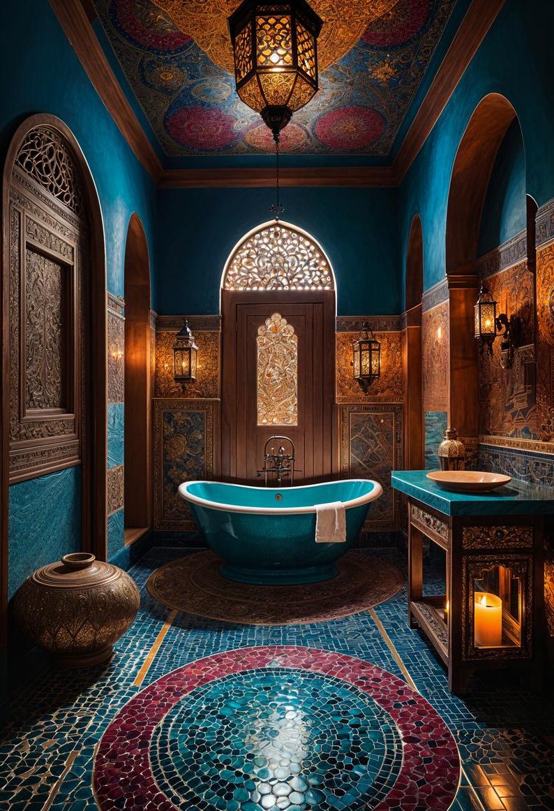 6. Moroccan-Style Spa Bathroom Ideas - photo 3