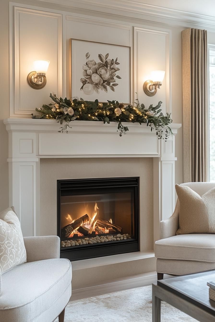 7. Monochrome Textures for a Chic Mantle - photo 2