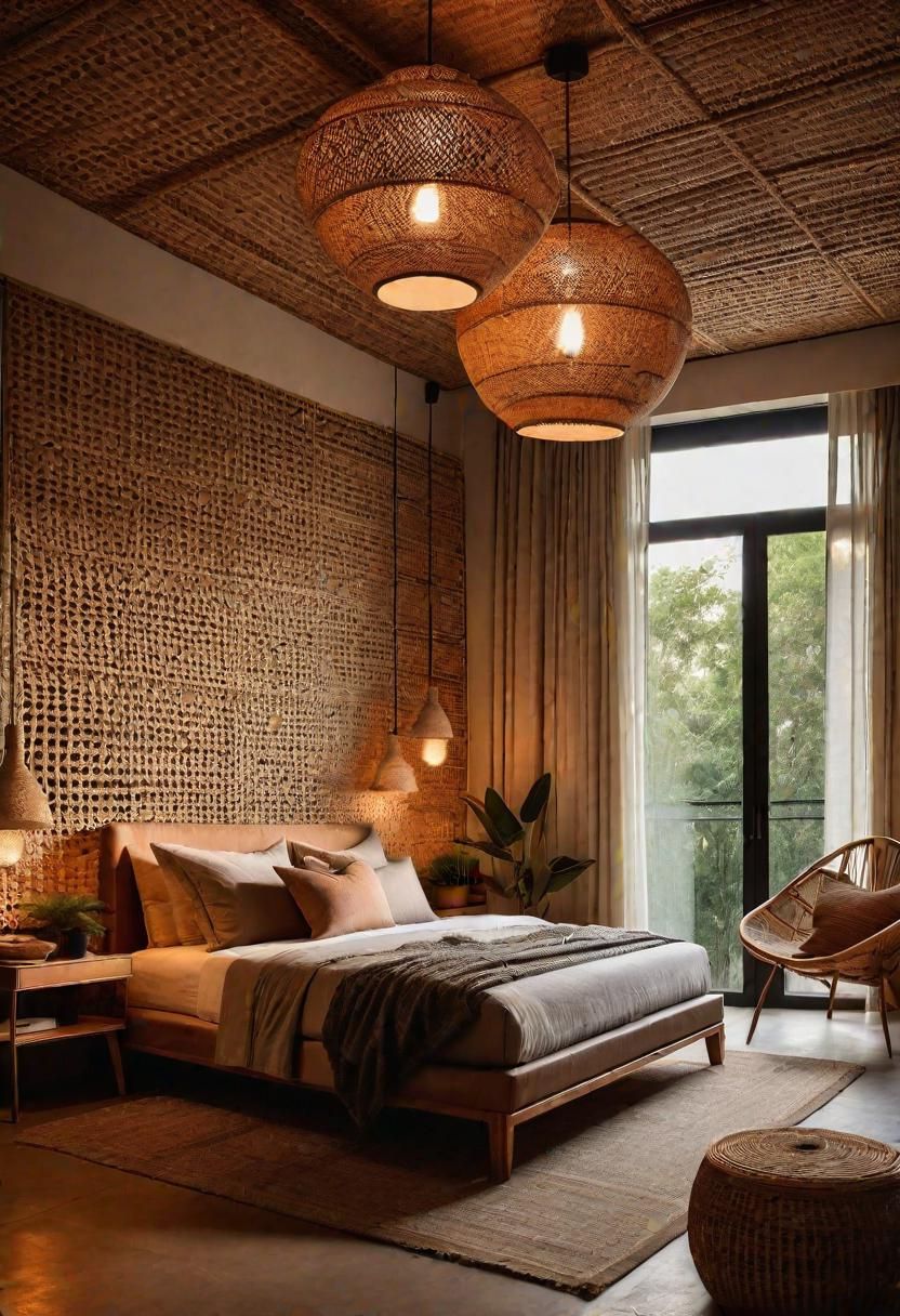16. Rattan Lamp Shades for Ceilings