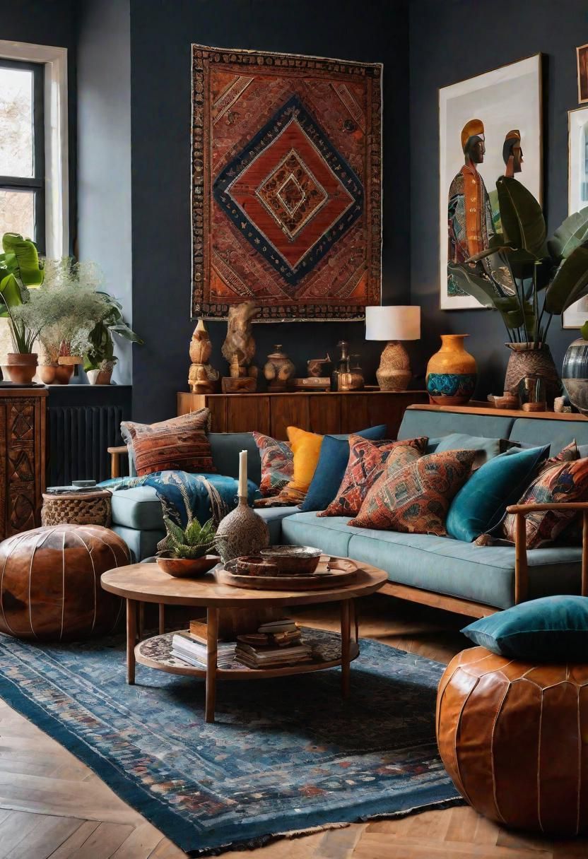 14. Global Decor Living Room Ideas