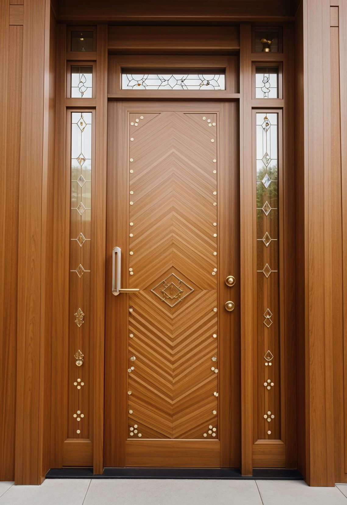 5. Honeycomb Pattern Pivot Door - photo 2