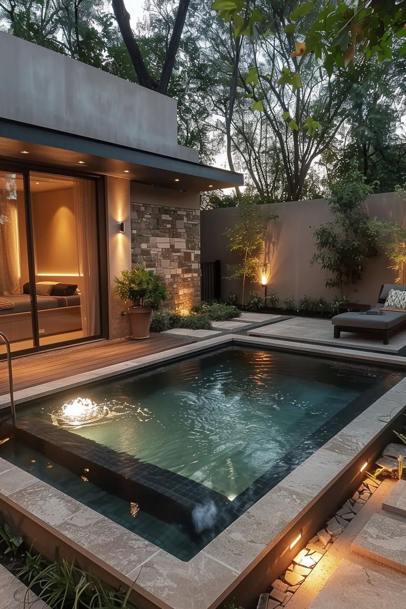 6. Geometric Plunge Pool with Luxuries - photo 2
