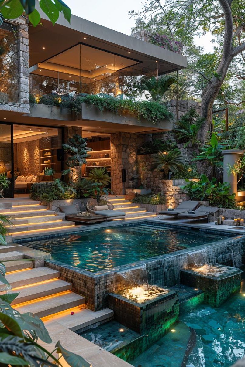 13. Two-Level Pool Design Ideas