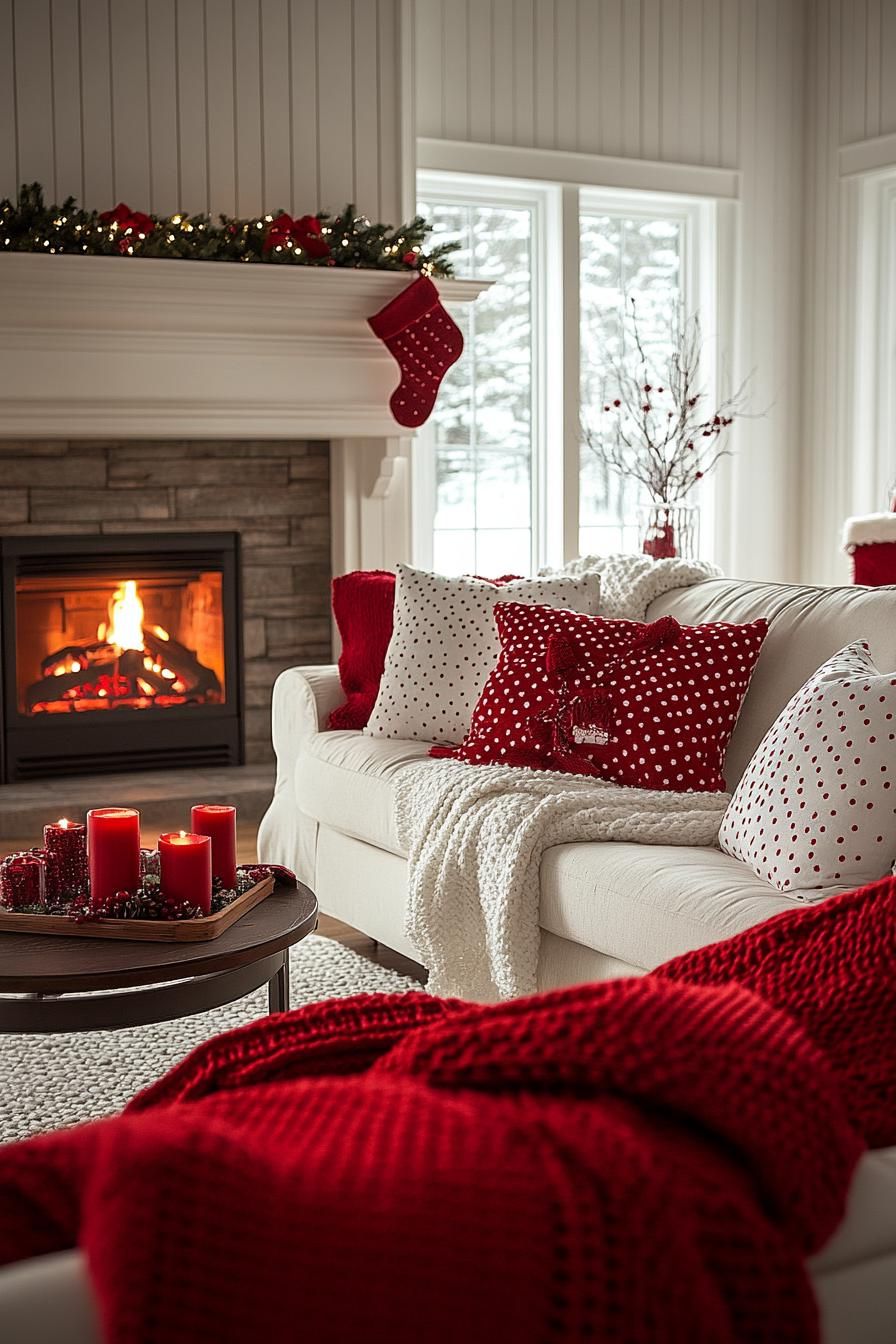 17. Polka Dot Pillow Ideas for Christmas - photo 3