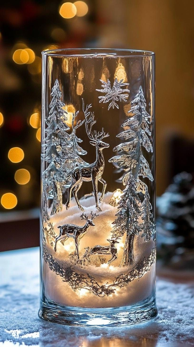7. Etched Glass Hurricanes - photo 3