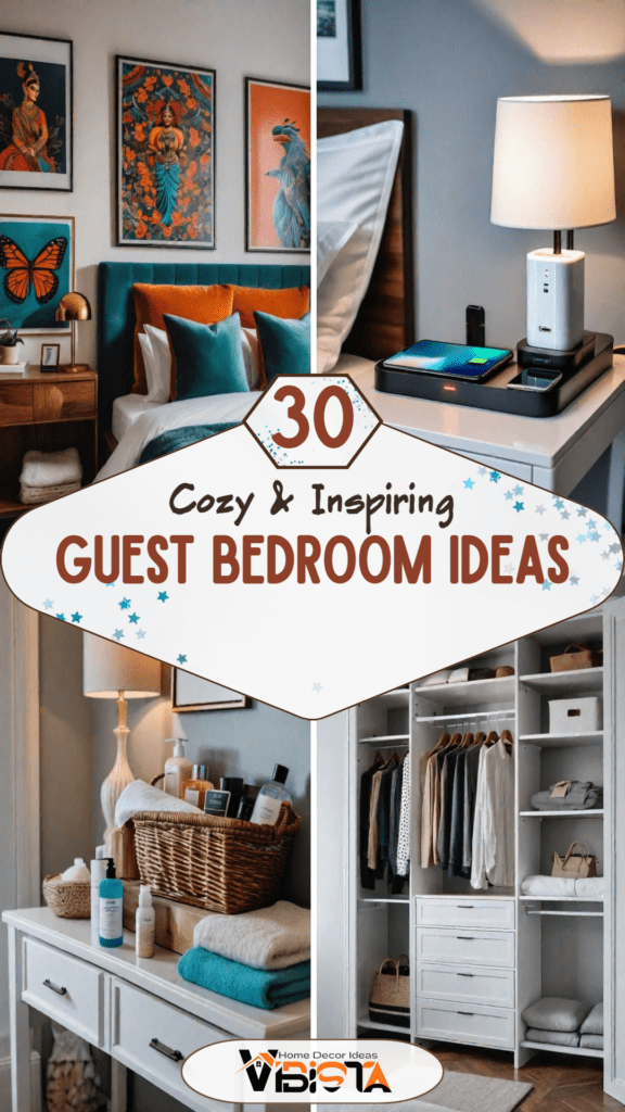 30 Cozy &amp; Inspiring Guest Bedroom Ideas
