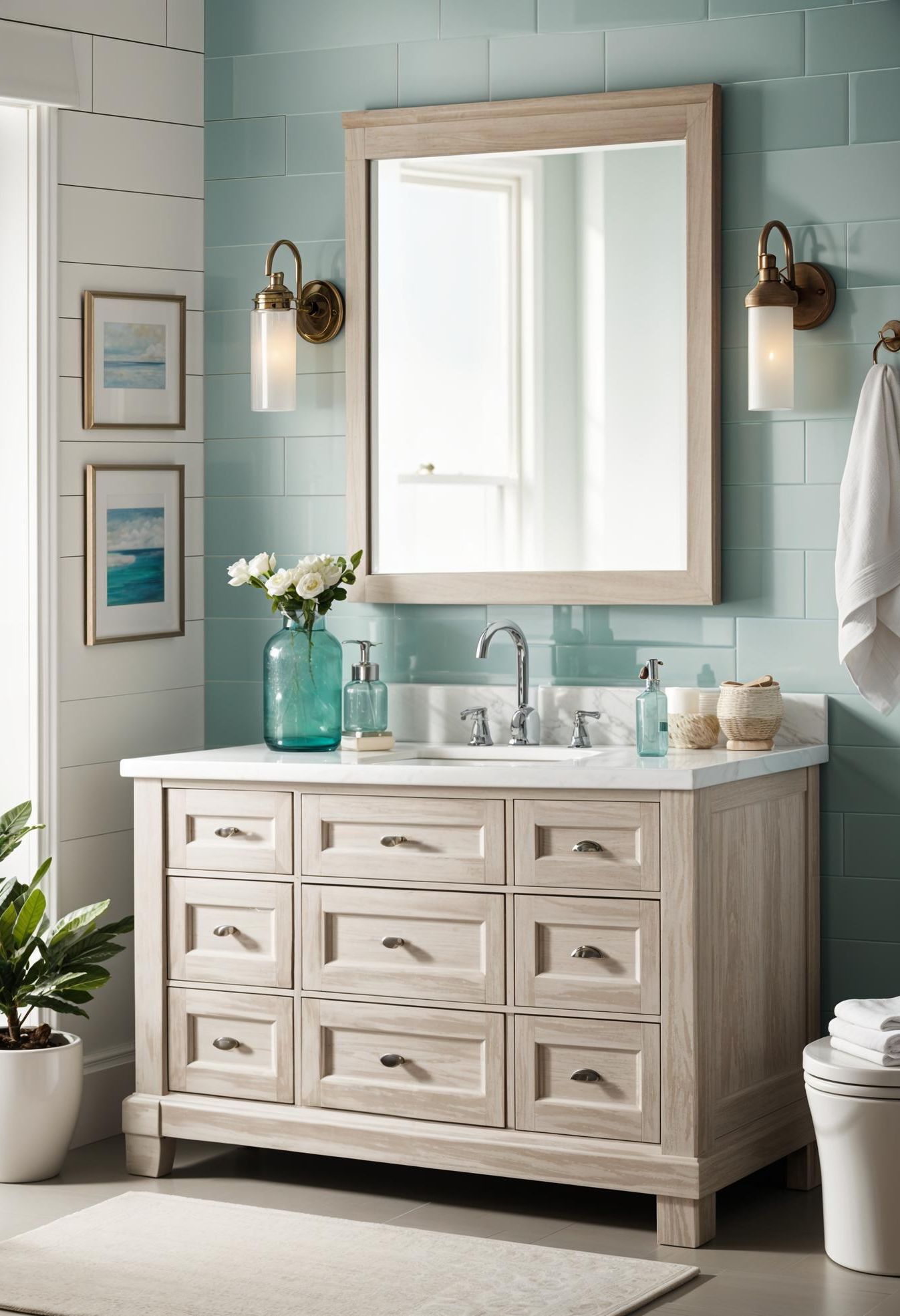 5. Coastal Chic Vanity Inspiration - photo 2