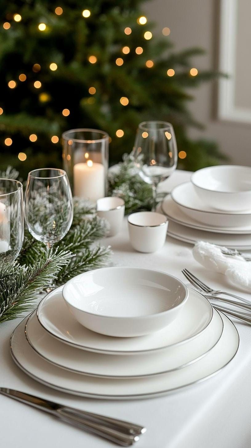 18. Serene Winter Table in Muted, Icy Tones - photo 2
