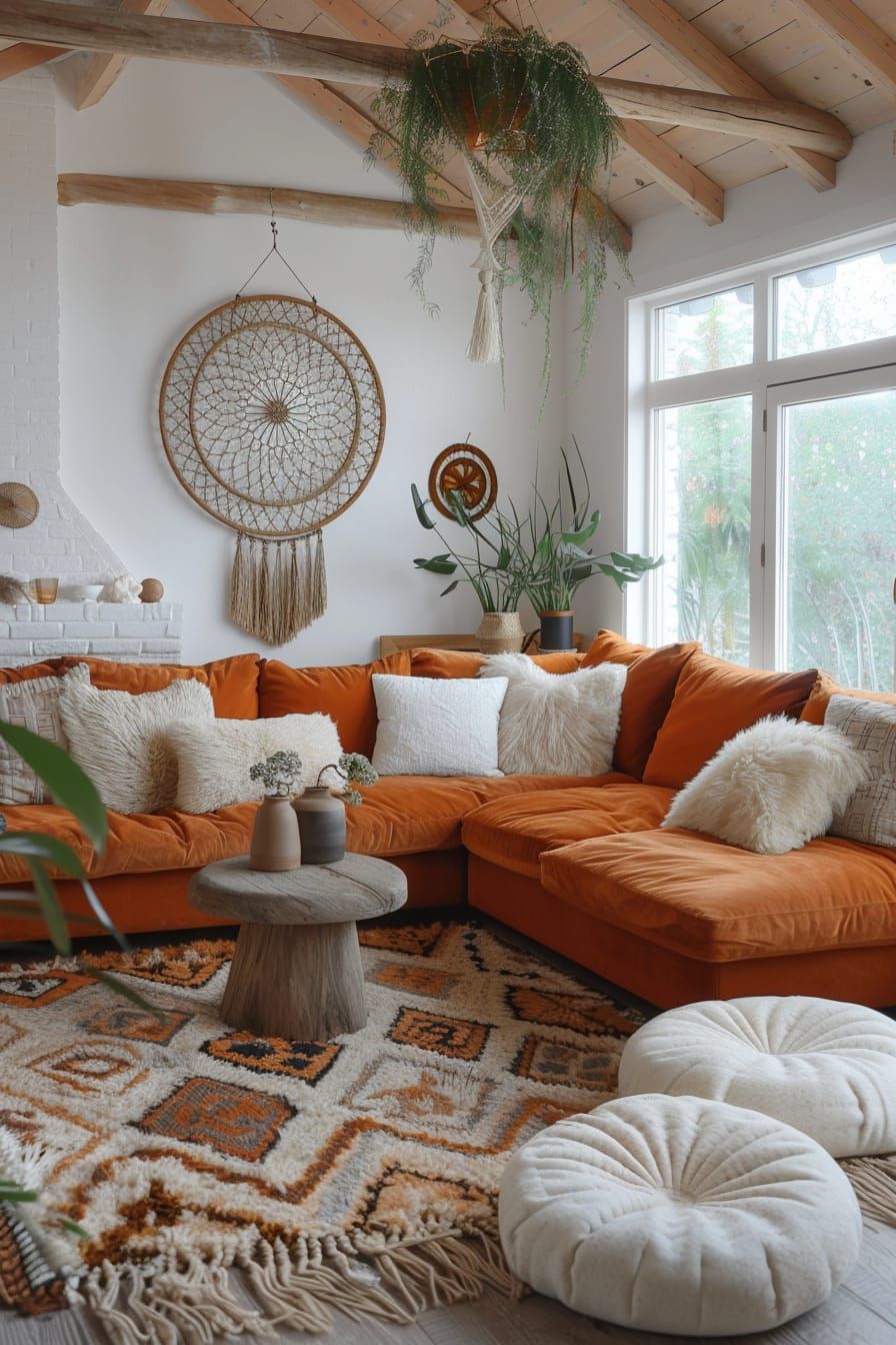 10. Boho Dreamcatcher Paired with a Noguchi Table - photo 4