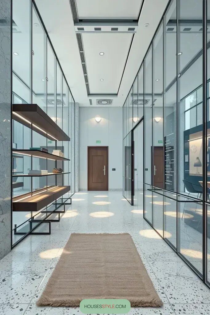 Suspended Features in Transparent-Wall Hallways - photo 2