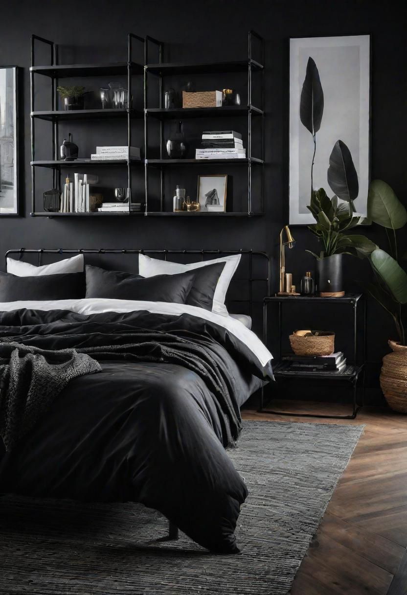 5. Industrial Black Metal Accents